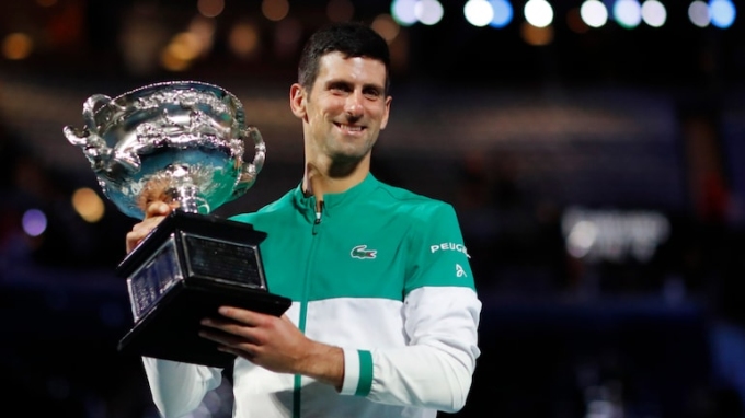 Djokovic có cơ hội lần thứ 10 vô địch Australia Mở rộng vào tháng 1/2021. Ảnh: ATP