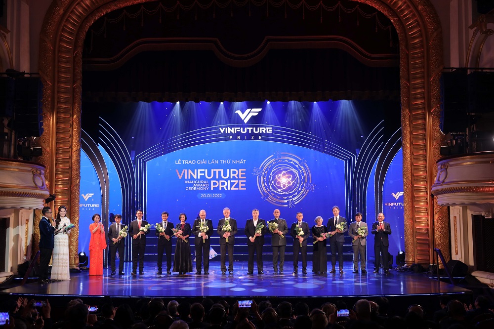 Lễ trao giải VinFuture lần thứ nhất được tổ chức vào đêm 20/1/2022, tại Hà Nội
