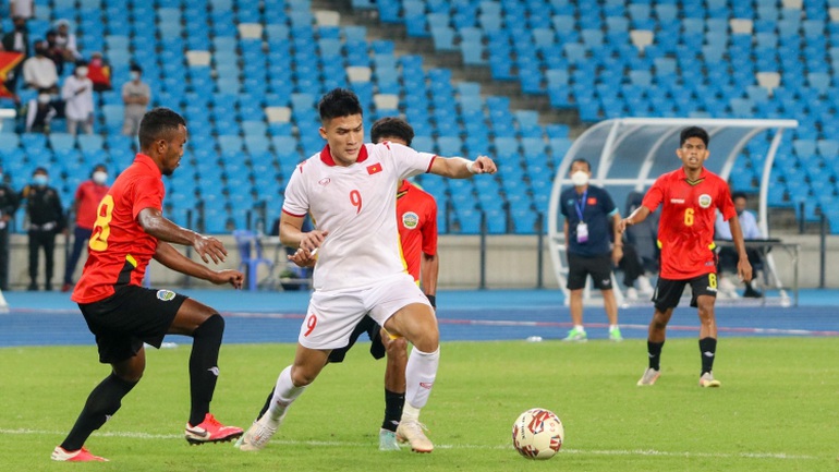 U23 Việt Nam đã thể hiện tinh thần quả cảm trong trận đấu với U23 Timor Leste.