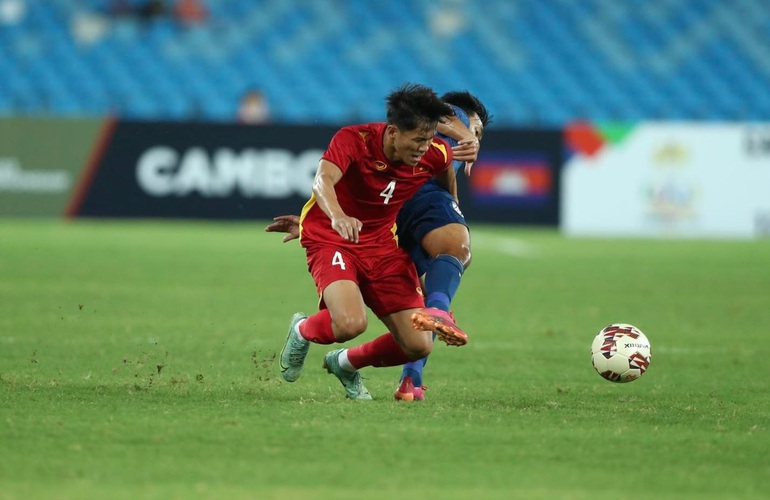 Sau khi ghi bàn vào lưới U23 Thái Lan ở trận chung kết giải Đông Nam Á, tiền vệ Trần Bảo Toàn trở thành cái tên đáng chú ý (Ảnh: VFF).