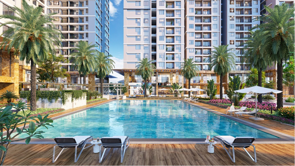 “Resort thu nhỏ” với bể bơi rộng tại Hanoi Melody Residences