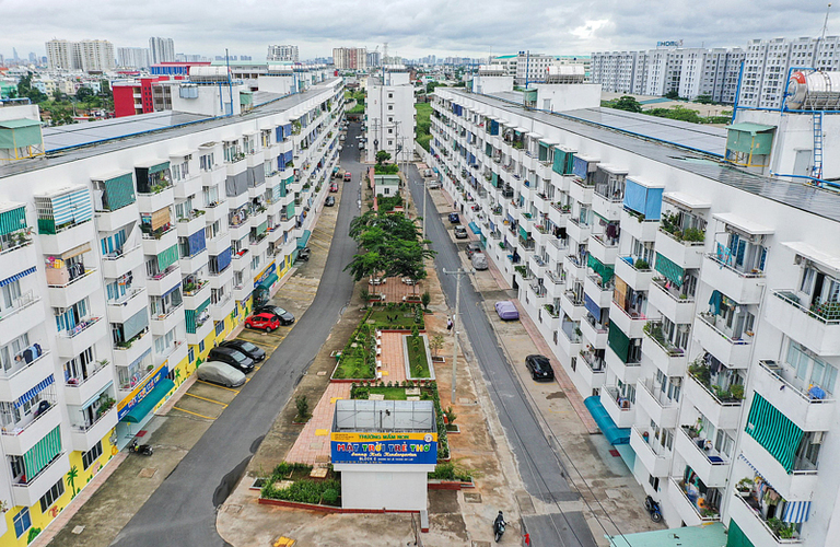 Dự án nhà ở xã hội Lê Thành An Lạc (quận Bình Tân, thành phố Hồ Chí Minh) đã được đưa vào sử dụng. Ảnh: Quỳnh Trần