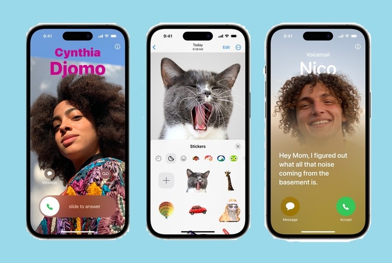 Apple đã công bố iOS 17 với tính năng Contact Posters mới dành cho màn hình chờ nhận cuộc gọi. Ảnh: Apple.