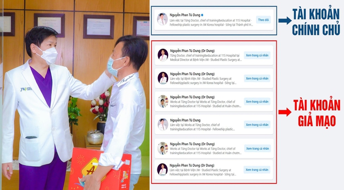 BS Nguyễn Phan Tú Dung khẳng định bản thân bị mạo danh trên mạng xã hội Facebook với hàng loạt tài khoản giả