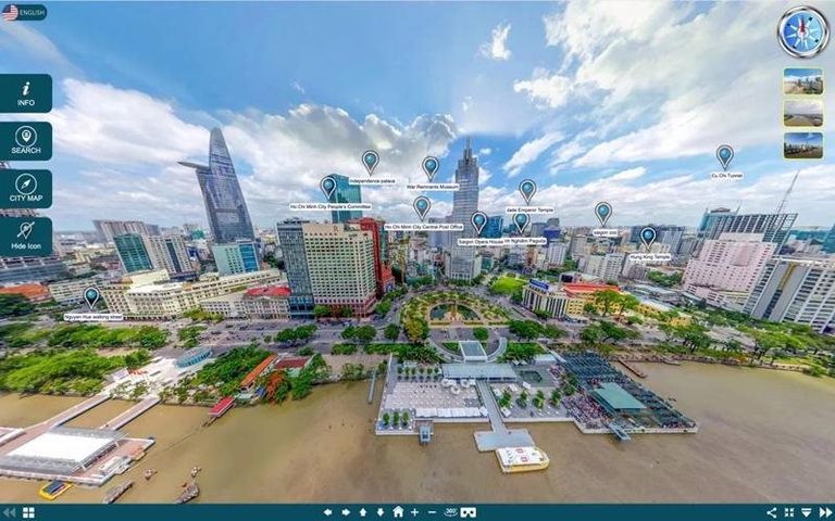TP.HCM ứng dụng công nghệ bản đồ 3D thông tin các điểm tham quan để thu hút du khách