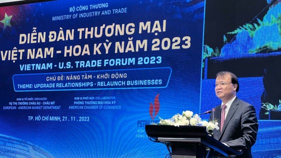 Thứ trưởng Bộ Công Thương Đỗ Thắng Hải phát biểu tại Diễn đàn Thương mại Việt Nam - Hoa Kỳ