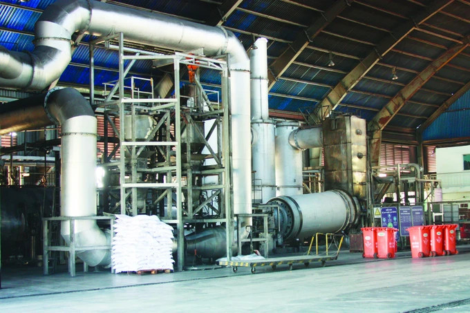 Nhà máy xử lý chất thải nguy hại tại công trường xử lý rác Đông Thạnh, huyện Hóc Môn, TPHCM