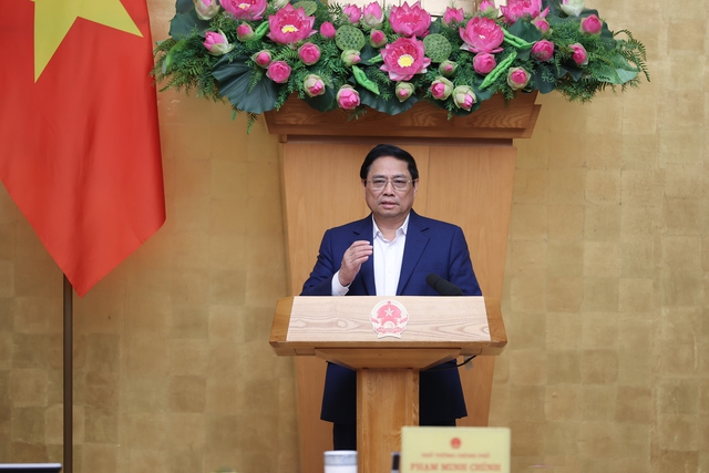 Thủ tướng Phạm Minh Chính yêu cầu các bộ, ngành, cơ quan bắt tay ngay vào công việc, triển khai các nhiệm vụ trọng tâm sau kỳ nghỉ Tết - Ảnh: VGP/Nhật Bắc