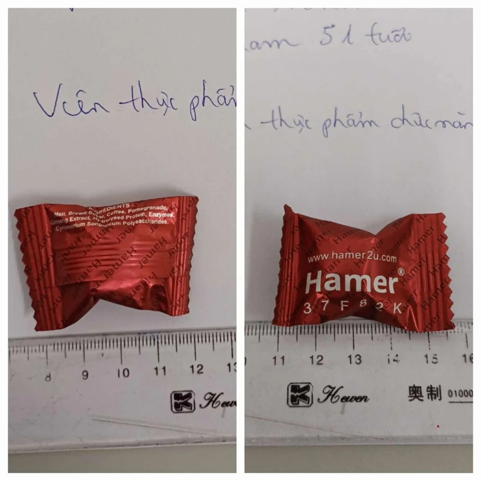 Sản phẩm kẹo sâm Hamer gây nguy hại cho người sử dụng