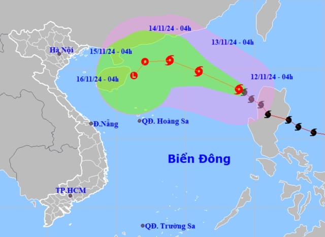 Bão Toraji giật cấp 12 vào Biển Đông, trở thành bão số 8- Ảnh 1.