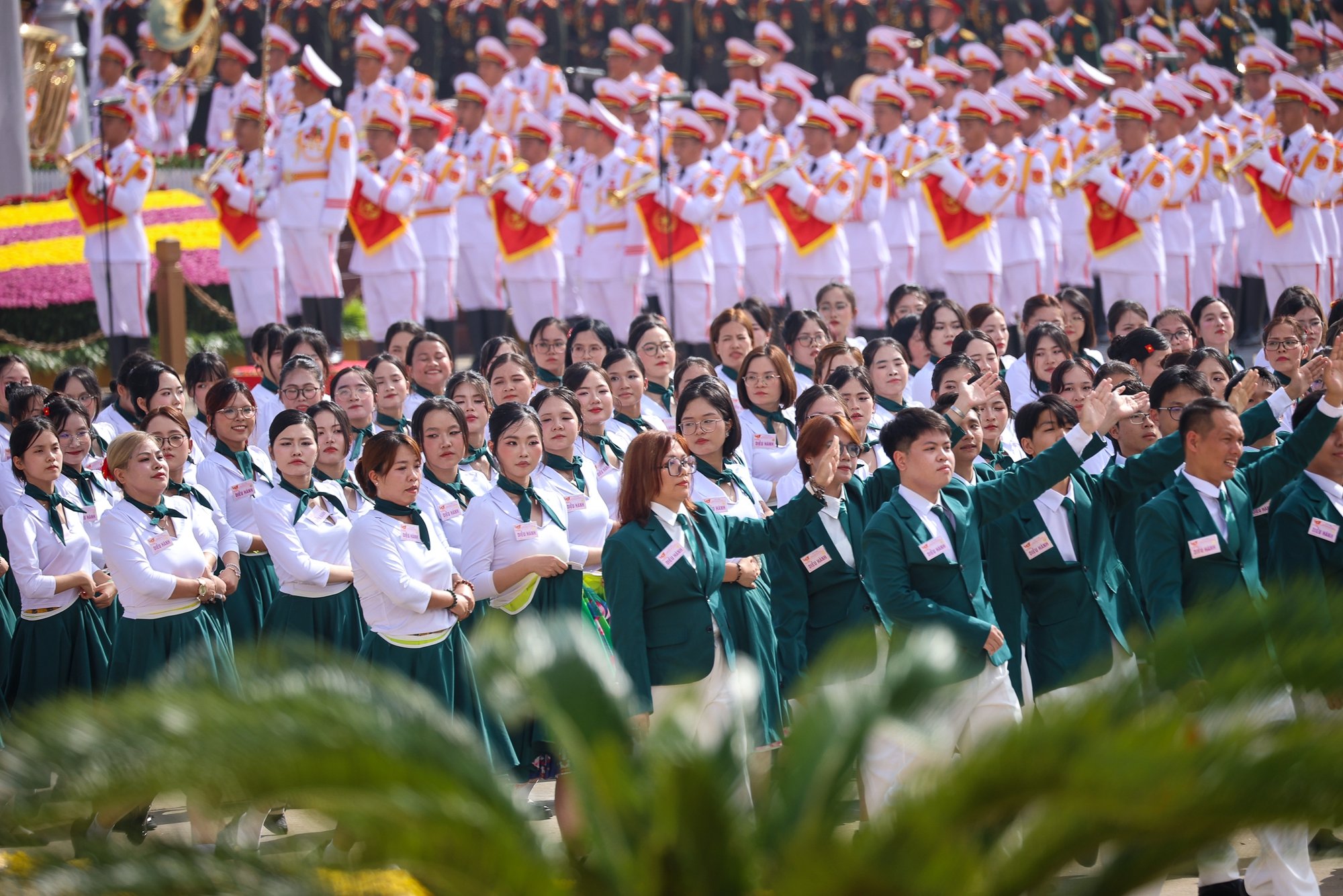 Chùm ảnh: Rạng rỡ khối quần chúng tham gia diễu hành tại A80- Ảnh 13.
