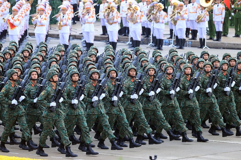 Chùm ảnh: Các khối diễu binh của Quân đội nhân dân Việt Nam tại A80- Ảnh 20.
