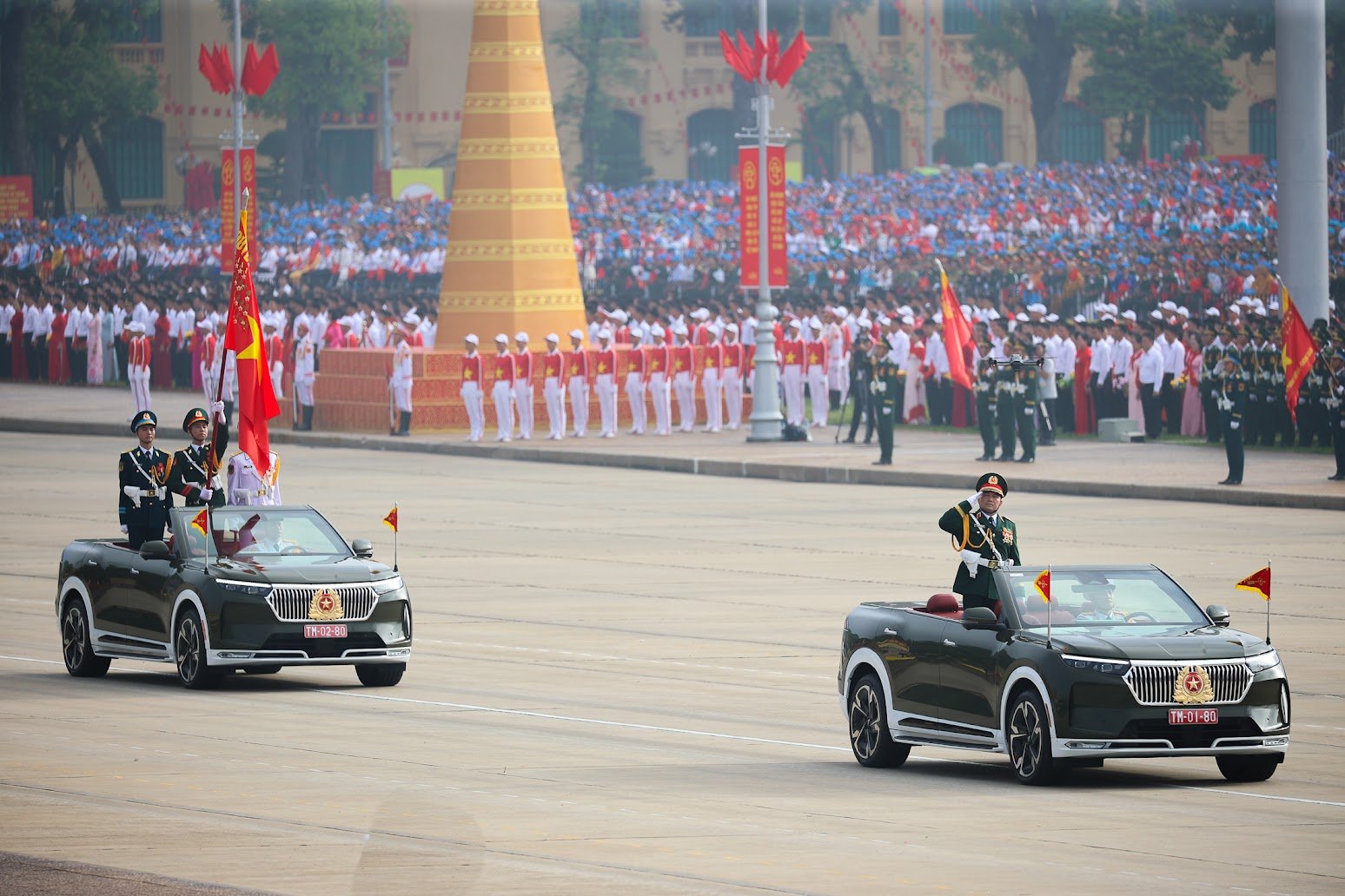 Chùm ảnh: Các khối diễu binh của Quân đội nhân dân Việt Nam tại A80- Ảnh 1.