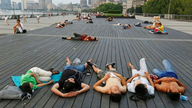 Nhiệt độ tại các thành phố ở Trung Quốc đang tăng lên rất nhanh