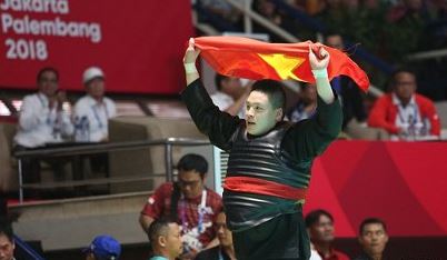 VĐV Nguyễn Văn Trí đã giành HCV môn pencak silat tại ASIAD 2018