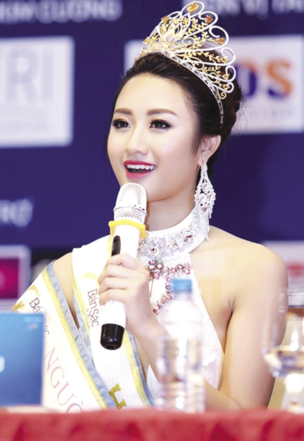 Hoa hậu Trần Thị Thu Ngân cũng bị đồn mua giải. Ảnh: T.L