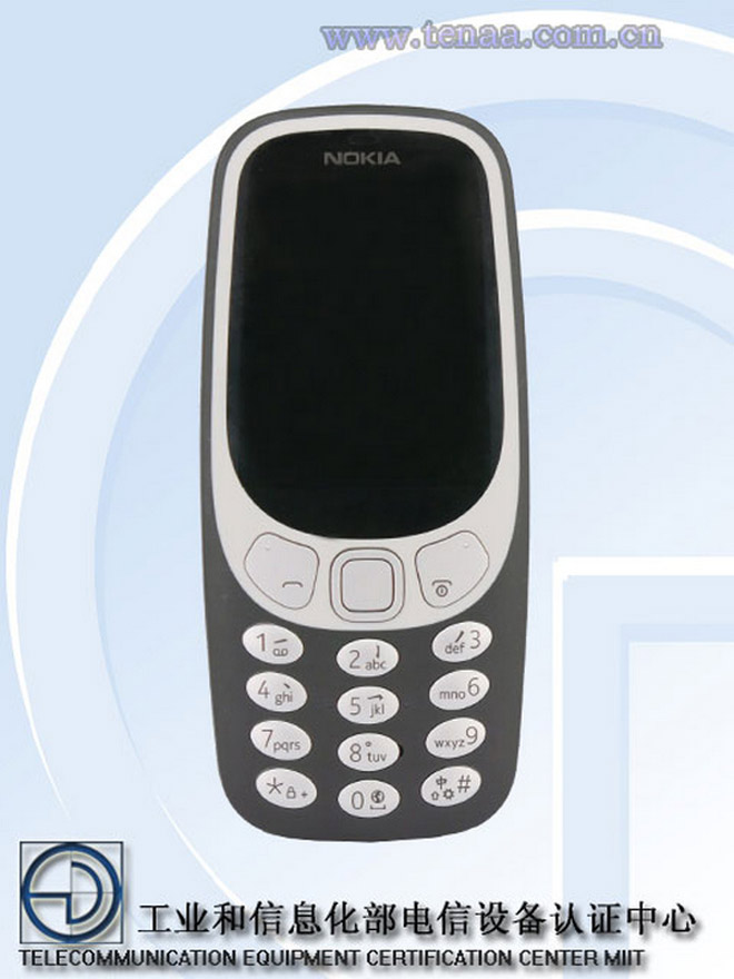 Nokia 3310 bản 4G đã đạt chứng nhận của TENAA.