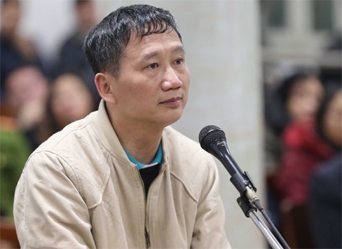 Bị cáo Trịnh Xuân Thanh tại tòa - Ảnh: TTXVN