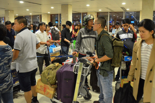 Cảng Hàng không quốc tế Tân Sơn Nhất đang lên nhiều phương án chống tắc nghẽn ở sân bay dịp Tết nguyên đán 2018 Ảnh: Tấn Thạnh