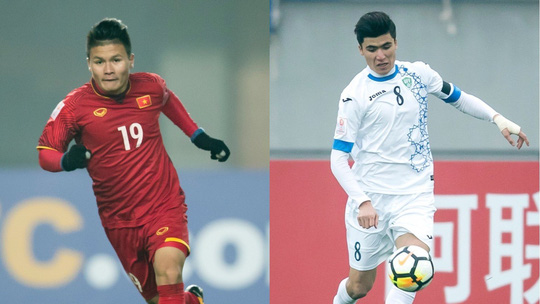Nguyễn Quang Hải của U23 Việt Nam và Yakhshiboev bên phía U23 Uzbekistan, 2 ngôi sao tầm ảnh hưởng lớn đến đội bóng của họ