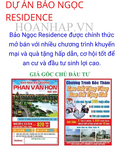 Hình ảnh rao bán dự án Cụm dân cư Trần Anh (Khu dân cư Bảo Ngọc Residence) khắp các phương tiện truyền thông.