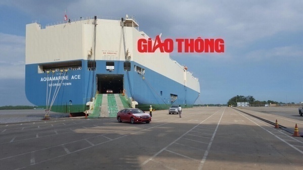 Hàng nghìn xe Honda miễn thuế nhập khẩu vừa có mặt tại cảng Hiệp Phước (TP. Hồ Chí Minh). Ảnh: Báo Giao thông