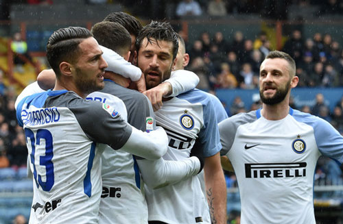 Inter thắng 5-0 trước Sampdoria.