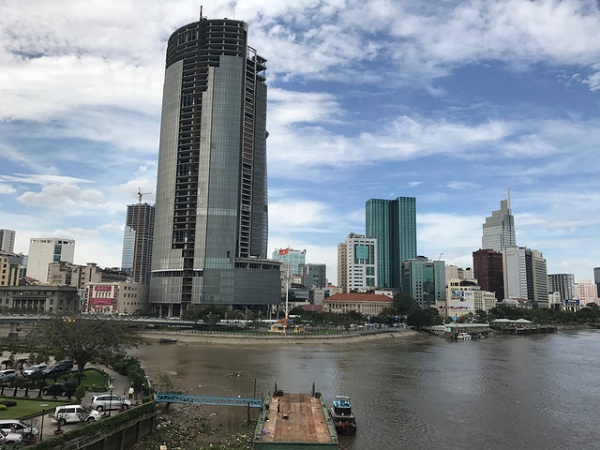 Sau 7 năm ngưng trệ, Saigon One Tower sẽ được mang ra đấu giá trong thời gian tới. Ảnh:NTD