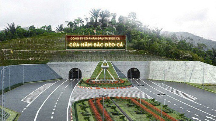   Dự án hầm đường bộ Đèo Cả có tổng chiều dài 13.190m, nối Phú Yên và Khánh Hòa  