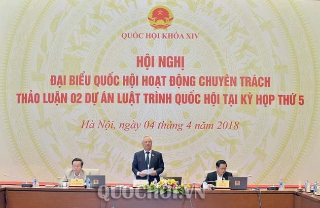 Phó chủ tịch Quốc hội Uông Chu Lưu phát biểu khai mạc hội nghị. Ảnh: VPQH