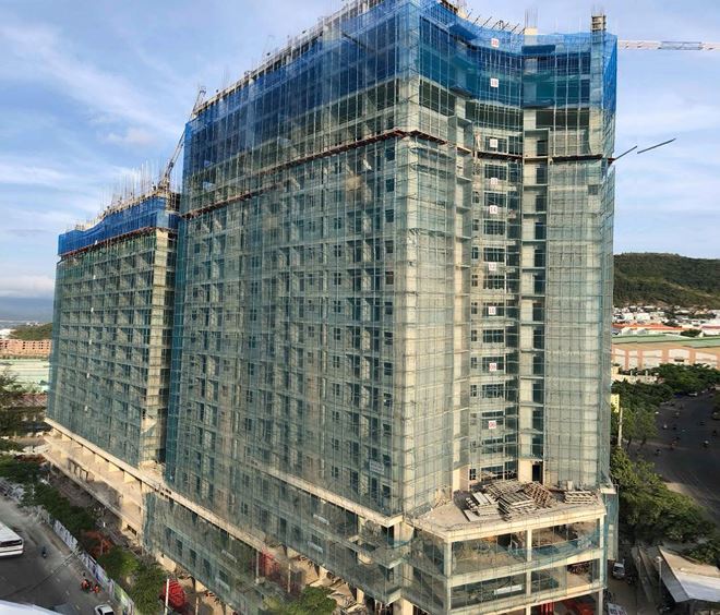 P.H Complex Nha Trang hiện tại thi công đến tầng 21 – dự kiến cất nóc tháng 5/2018