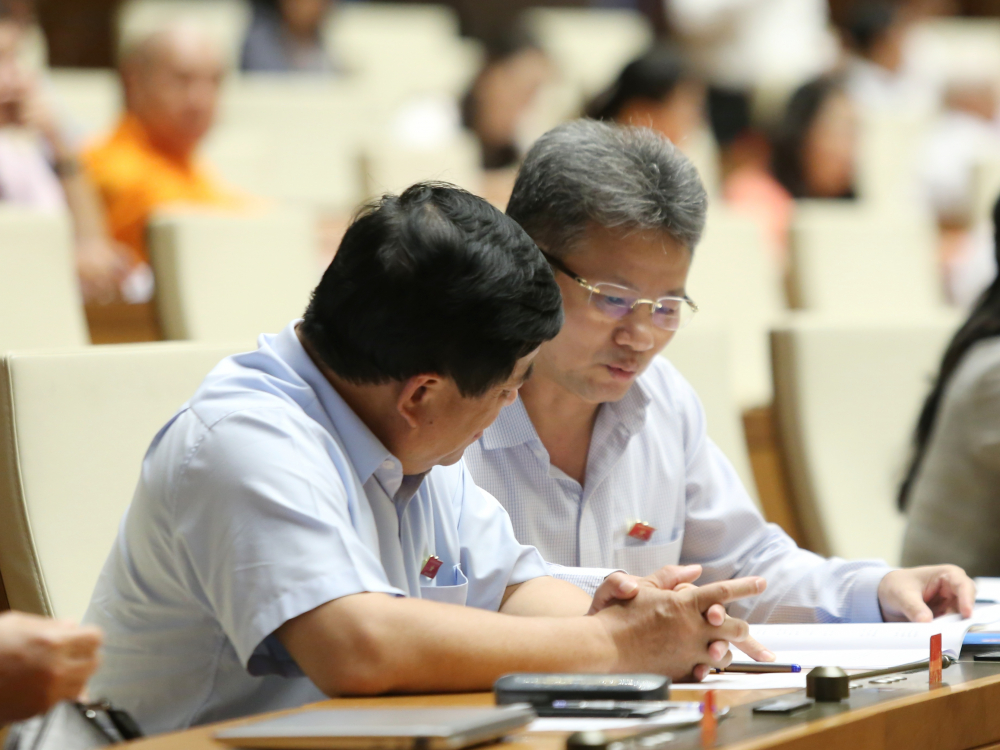 Đại biểu Quốc hội tại phiên họp ngày 24/5. Ảnh: Quang Vinh.