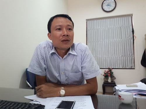 Ông Phạm Hồng Thái – Phó Chủ tịch UBND phường Khương Mai, Thanh Xuân thừa nhận chỉ biết sự việc khi có cơ quan báo chí phản ánh và cơ quan chức năng bắt giữ (Ảnh: PL)