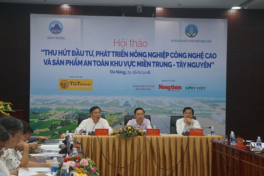 Quang cảnh Hội thảo NNCNCN diễn ra tại Đà Nẵng do báo NTNN/ Dân Việt tổ chức.