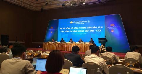 Đại hội đồng cổ đông thường niên năm 2018 của Vietnam Airlines (Ảnh: Diễn đàn Đầu tư)
