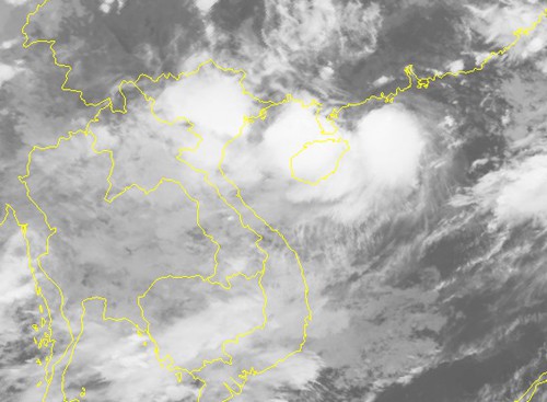 Ảnh mây vệ tinh bão số 4 - Nguồn: Trung tâm Dự báo khí tượng thủy văn quốc gia