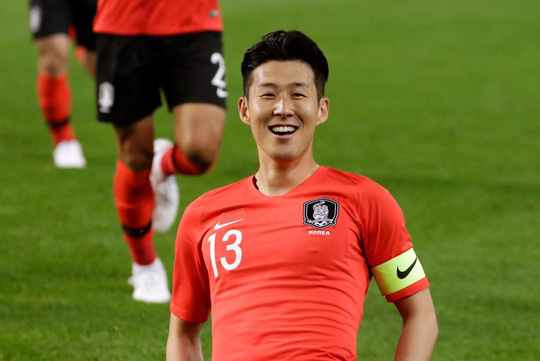 Son Heung-min, ngôi sao sáng nhất tuyển Hàn Quốc. Ảnh: AP