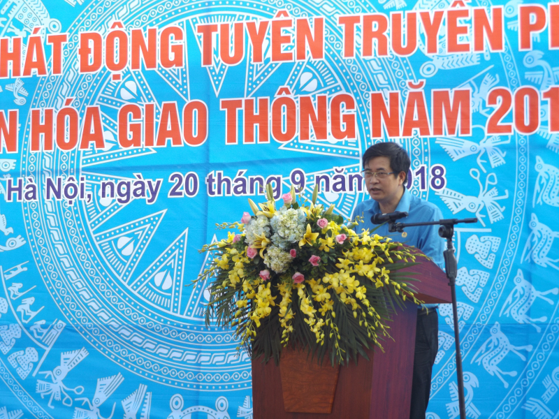 Ông Phạm Hoài Phương, Phó Chủ tịch công đoàn GTVT Việt Nam kêu gọi CBCNVC-LĐ ngành GTVT chung tay xây dựng văn hóa giao thông