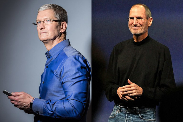 Apple đã có một bước chuyển đổi lớn từ thời Steve Jobs sang Tim Cook.