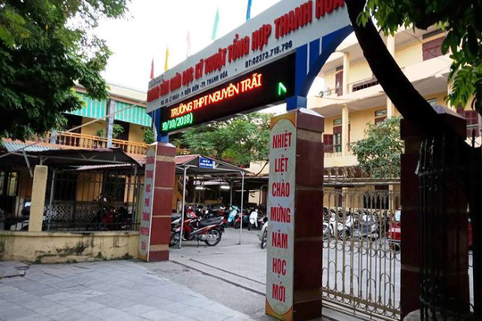 Trường THPT Nguyễn Trãi, nơi 7 học sinh bị đuổi học vì nói xấu thầy cô giáo trên Facebook