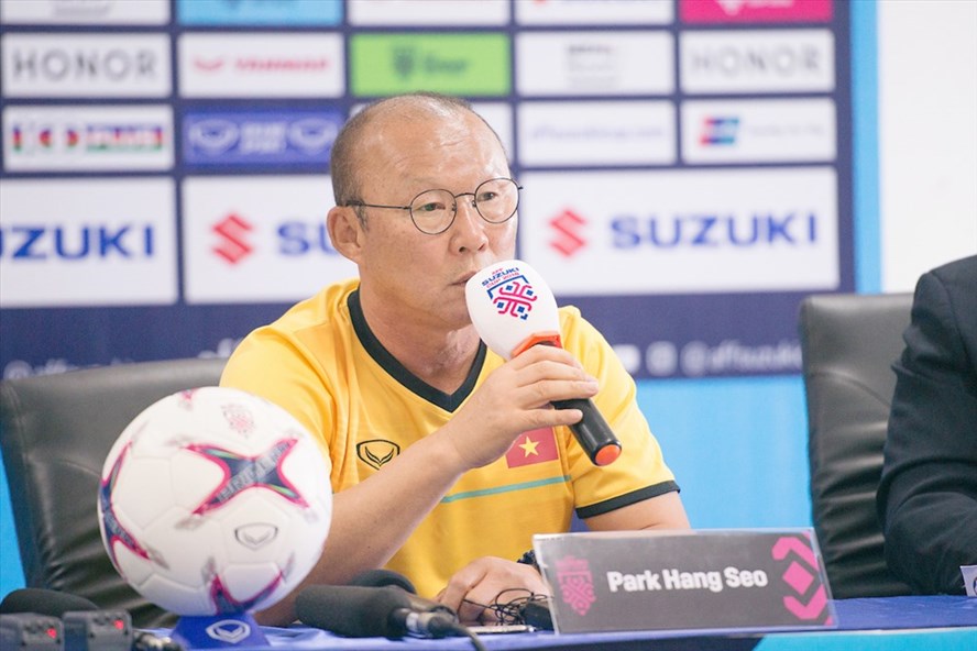HLV Park Hang-seo đánh giá cao đối thủ Iraq nhưng cũng cho biết đã có phương án đối phó với đội bóng này. Ảnh: Đ.Đ  