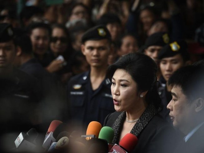 Cựu Thủ tướng Thái Lan Yingluck Shinawatra trốn khỏi Thái Lan năm 2017. Ảnh: AFP    