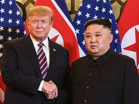 Hai ông Trump và Kim sẽ có cuộc gặp một-một ngày hôm nay. Ảnh: AP    