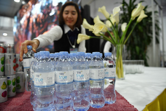 Nước tinh khiết TH true WATER là sản phẩm nước tinh khiết duy nhất được phục vụ tại sự kiện    