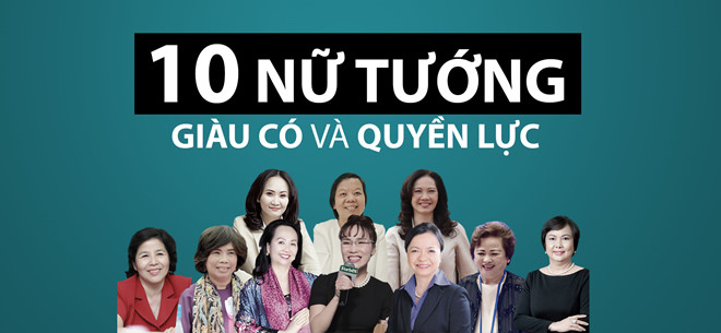 Những nữ lãnh đạo có sức ảnh hưởng lớn tại Việt Nam. Đồ họa: Phượng Nguyễn    