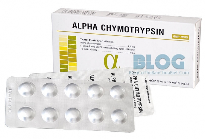 Bộ y tế đề nghị thanh toán BHYT thuốc chứa Alphachymotrypsin  