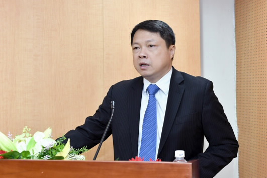 Ông Nguyễn Văn Du phát biểu nhận nhiệm vụ mới    