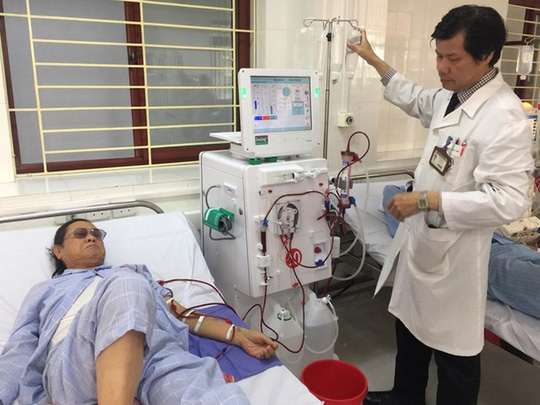 Bệnh nhân đã được lọc máu tại BV Đa khoa tỉnh Hoà Bình sau gần 1 năm xảy ra sự cố