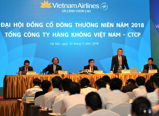 Năm 2018, Vietnam Airlines dự kiến chia cổ tức bằng tiền mặt 8%