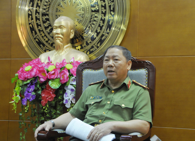 Trung tướng Hoàng Phước Thuận, Cục trưởng Cục An ninh mạng (Bộ Công an). Ảnh: Thành An